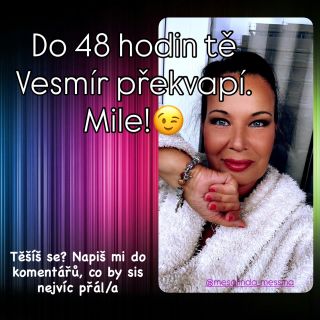 Sobota patří manifestaci. ✨🙃 Přesně takové energie dnes přitahujeme – jemné, laskavé, krásné. 🥰 🌙 Co by ti měl Vesmír do...